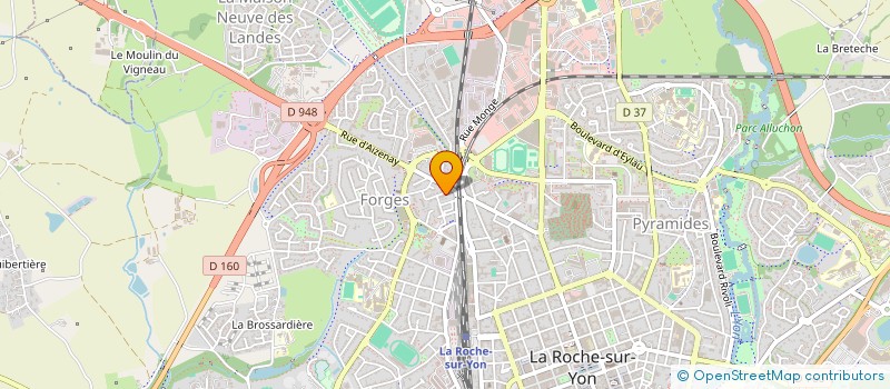localisation de l'entreprise ENTREPRISE BATI YONNAIS KEVIN SANCHEZ  LA ROCHE-SUR-YON