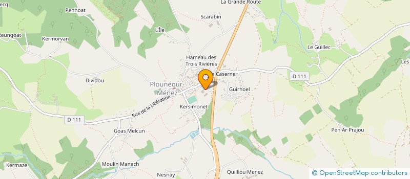 localisation de l'entreprise ENTREPRISE BATIMENT LA RENAISSANTE  SAINT-THEGONNEC LOC-EGUINER