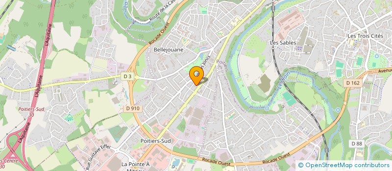 localisation de l'entreprise ENTREPRISE BATIMENT MULTI SERVICES à POITIERS
