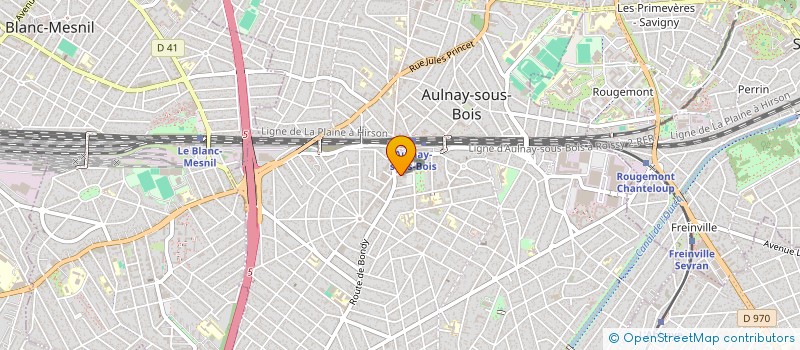 localisation de l'entreprise ENTREPRISE BATIMENT TRAVAUX PARTICULIERS à AULNAY-SOUS-BOIS