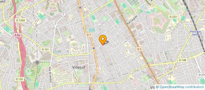 localisation de l'entreprise ENTREPRISE BATIMENTS RENOVATIONS  VILLEJUIF