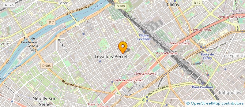 localisation de l'entreprise ENTREPRISE BAUDIER à LEVALLOIS-PERRET