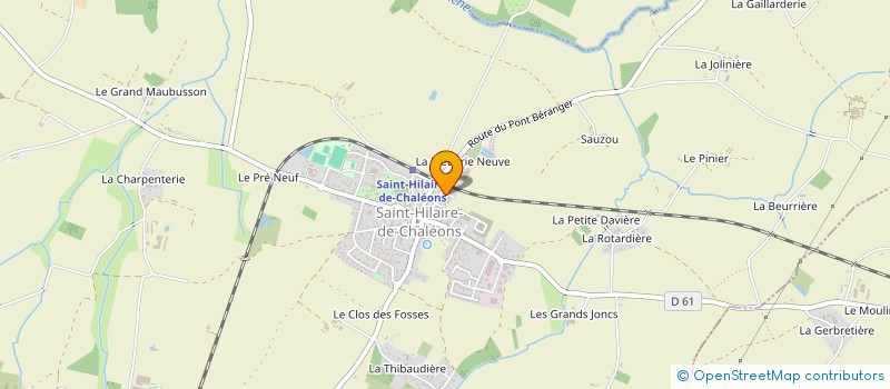 localisation de l'entreprise ENTREPRISE BAZARD à SAINT-HILAIRE-DE-CHALEONS