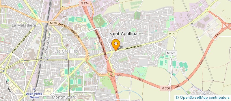 localisation de l'entreprise ENTREPRISE BEARZATTO FRERES à SAINT-APOLLINAIRE