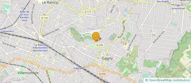 localisation de l'entreprise ENTREPRISE BEAUMATIN  GAGNY