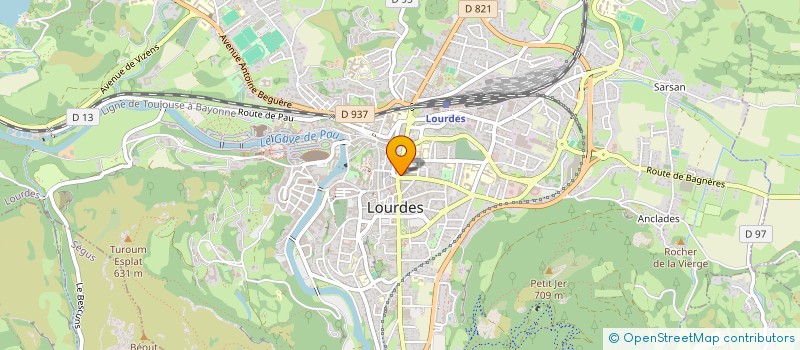 localisation de l'entreprise ENTREPRISE BEGUERE & CIE à LOURDES
