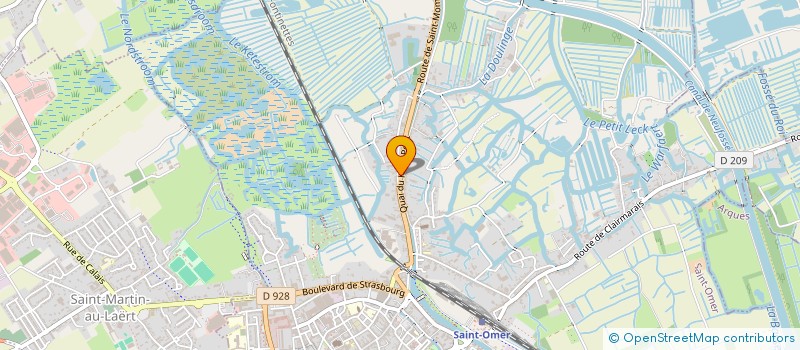 localisation de l'entreprise ENTREPRISE BELVA PERE ET FILS  SAINT-OMER