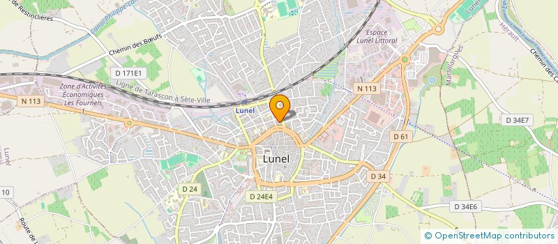 localisation de l'entreprise ENTREPRISE BEN à LUNEL