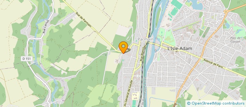 localisation de l'entreprise ENTREPRISE BER'F  PARMAIN