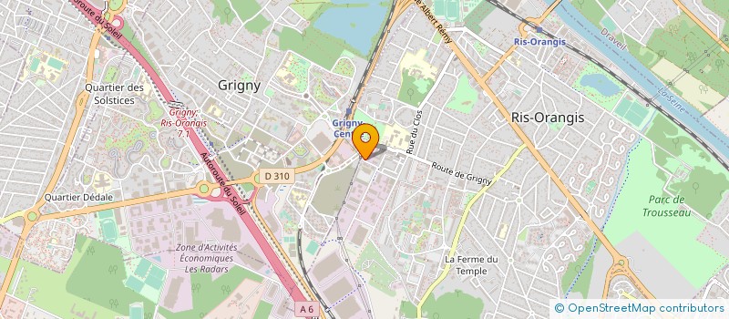 localisation de l'entreprise ENTREPRISE BERAT  RIS-ORANGIS