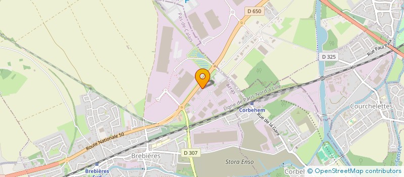 localisation de l'entreprise ENTREPRISE BERCQ ELECTRICITE GENERALE à BREBIERES