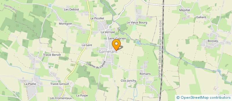 localisation de l'entreprise ENTREPRISE BERGER à GARNERANS