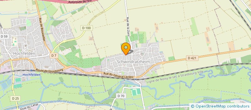 localisation de l'entreprise ENTREPRISE BERGMANN  SCHWINDRATZHEIM