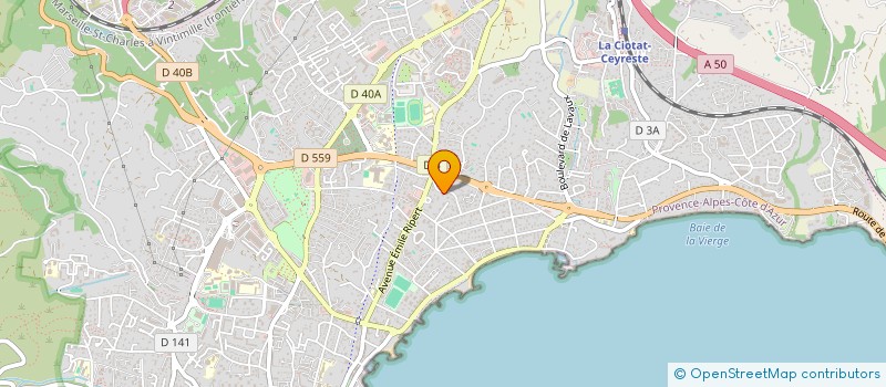 localisation de l'entreprise ENTREPRISE BERNARD ZANOTTI SARL à LA CIOTAT