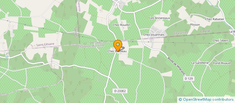 localisation de l'entreprise ENTREPRISE BERTAUD  CHERAC