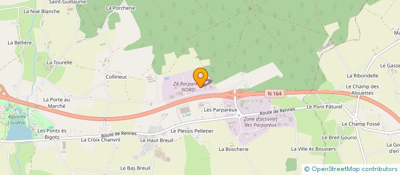 localisation de l'entreprise ENTREPRISE BERTHELOT à LOUDEAC