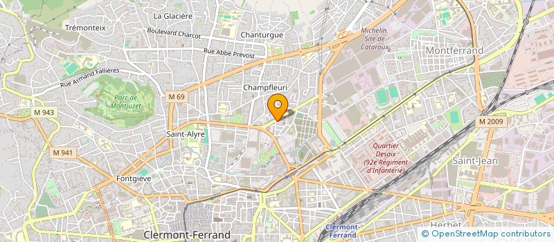 localisation de l'entreprise ENTREPRISE BERTRAND PHILIPPE à CLERMONT-FERRAND