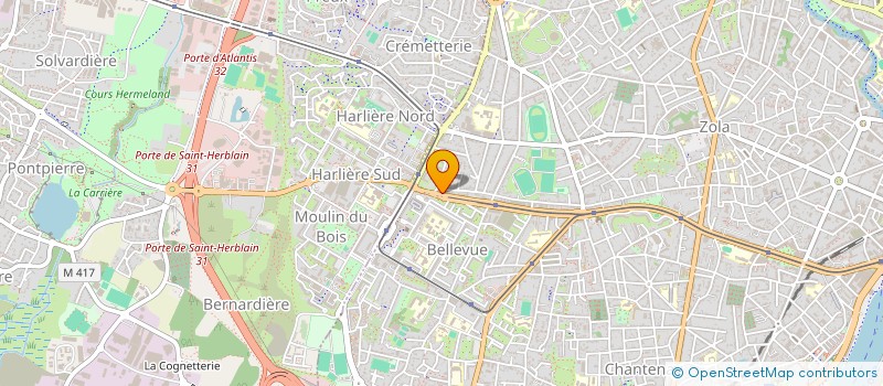 localisation de l'entreprise ENTREPRISE BESNARD PEINTURE à NANTES