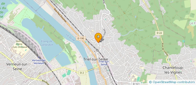 localisation de l'entreprise ENTREPRISE BESNIER à TRIEL-SUR-SEINE