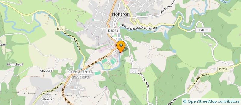 localisation de l'entreprise ENTREPRISE BESSE à NONTRON