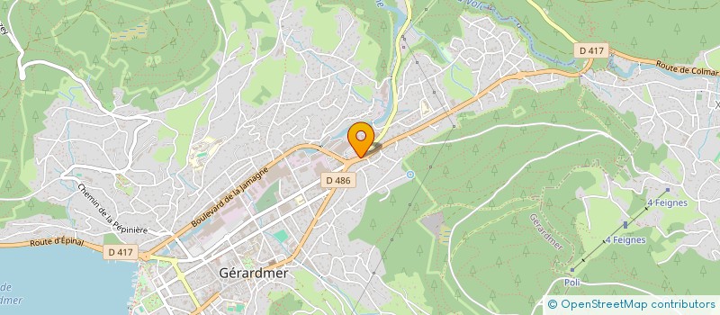 localisation de l'entreprise ENTREPRISE BETTOLI à GERARDMER