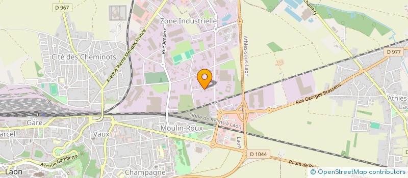localisation de l'entreprise ENTREPRISE BEVIERE ET SALANDRE à LAON