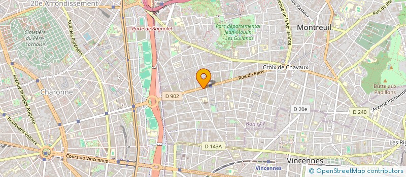 localisation de l'entreprise ENTREPRISE BHR à MONTREUIL