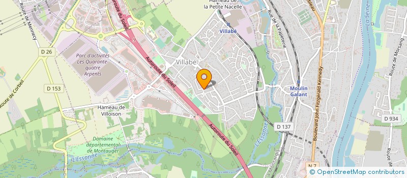 localisation de l'entreprise ENTREPRISE BIANCHI  VILLABE