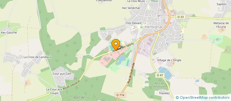 localisation de l'entreprise ENTREPRISE BIBARD à HERBIGNAC