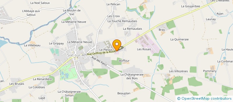 localisation de l'entreprise ENTREPRISE BIDOIS à SIXT-SUR-AFF