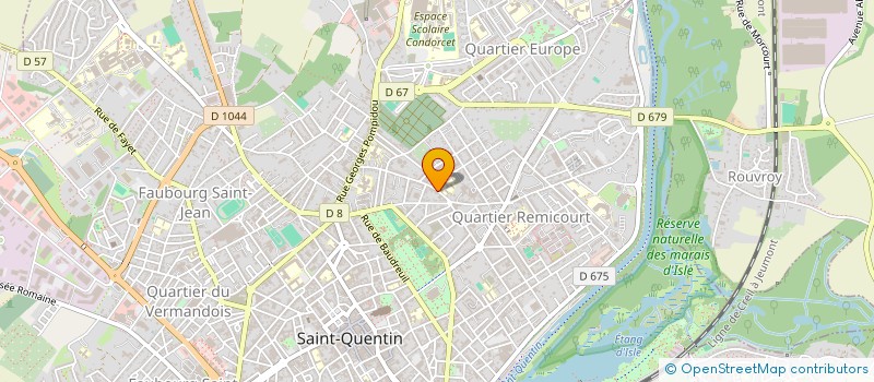 localisation de l'entreprise ENTREPRISE BILLARD à SAINT-QUENTIN