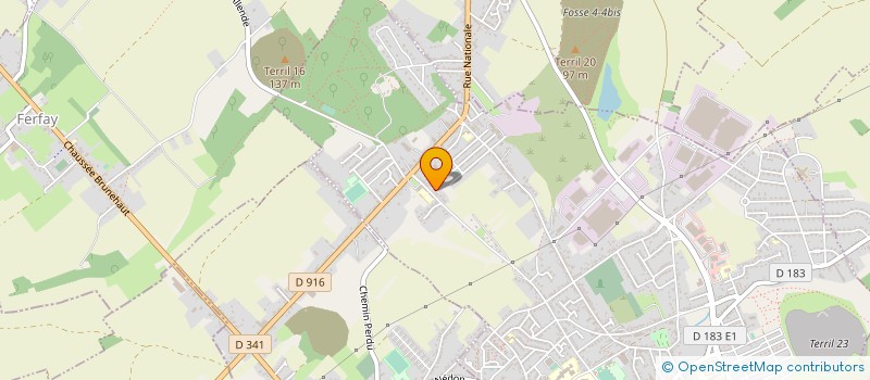 localisation de l'entreprise ENTREPRISE BILLIET ET GAROT à AUCHEL