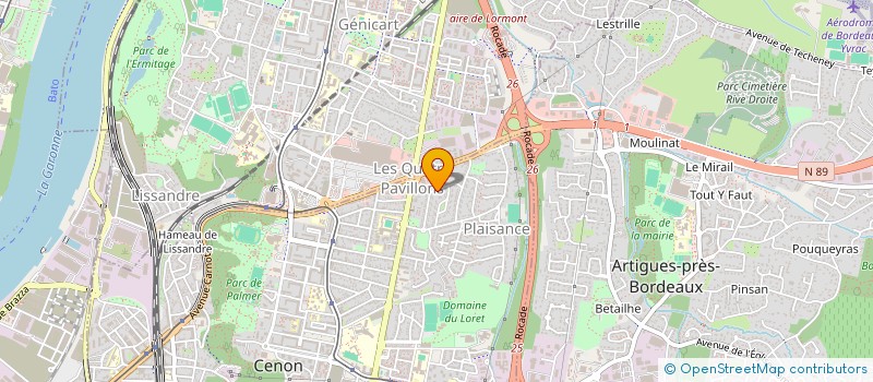 localisation de l'entreprise ENTREPRISE BISSON SARL à CENON