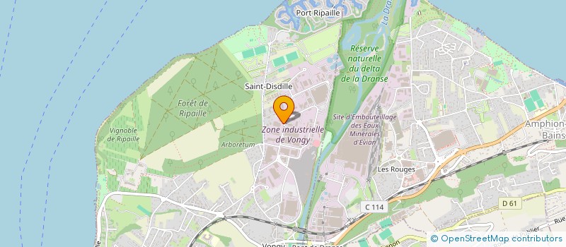 localisation de l'entreprise ENTREPRISE BLANC MAURICE à THONON-LES-BAINS