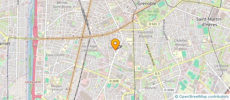 localisation de l'entreprise ENTREPRISE BLASINI PERE ET FILS à GRENOBLE