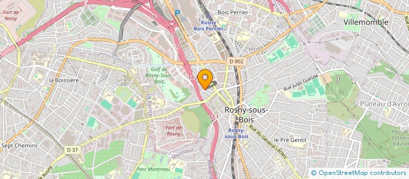 localisation de l'entreprise ENTREPRISE BLEICH à ROSNY-SOUS-BOIS