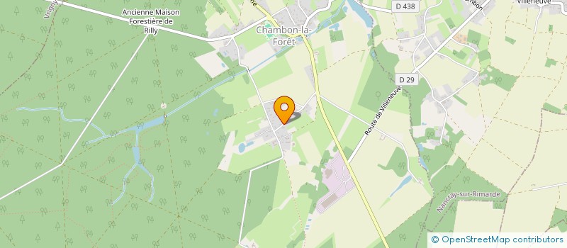localisation de l'entreprise ENTREPRISE BLONDEAU à CHAMBON-LA-FORET