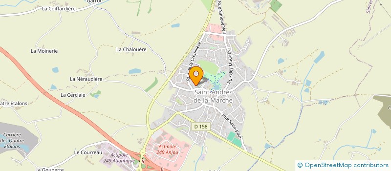 localisation de l'entreprise ENTREPRISE BLOUIN à SEVREMOINE