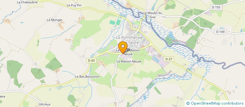 localisation de l'entreprise ENTREPRISE BOISSINOT ET COMPAGNIE à SEVREMONT