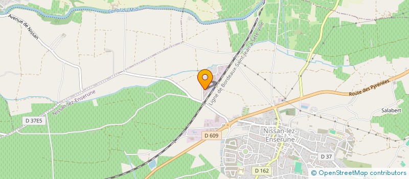 localisation de l'entreprise ENTREPRISE BOIXADERA DUIVON SA  NISSAN-LEZ-ENSERUNE