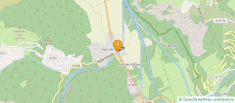 localisation de l'entreprise ENTREPRISE BONATO FRANCK à LE BOURG D'OISANS