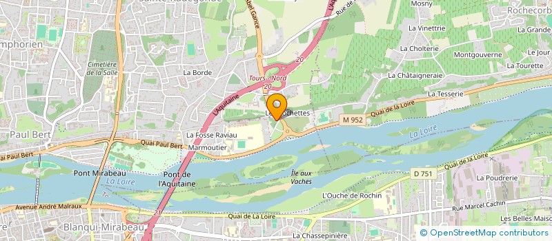 localisation de l'entreprise ENTREPRISE BONNIN à TOURS