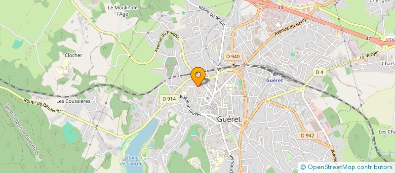 localisation de l'entreprise ENTREPRISE BONNYAUD à GUERET