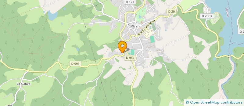 localisation de l'entreprise ENTREPRISE BONTEMPS à NEUVIC