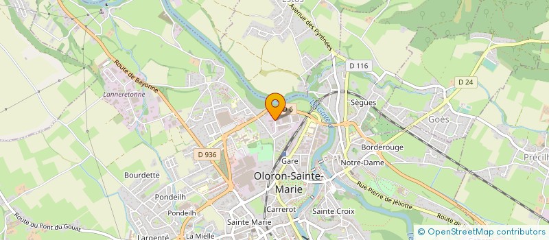 localisation de l'entreprise ENTREPRISE BORDATTO à OLORON-SAINTE-MARIE