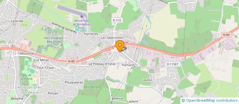 localisation de l'entreprise ENTREPRISE BORDELAISE ELECTRICITE  POMPIGNAC