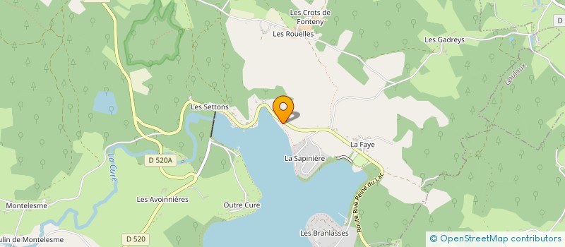 localisation de l'entreprise ENTREPRISE BOSSET à MONTSAUCHE-LES-SETTONS