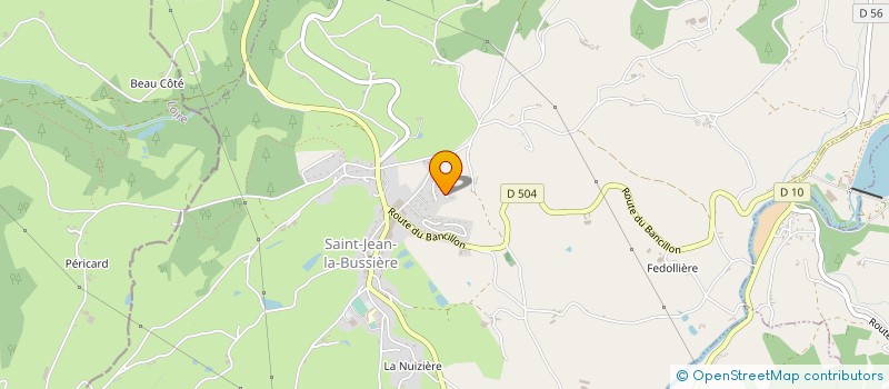 localisation de l'entreprise ENTREPRISE BOUDOT  SAINT-JEAN-LA-BUSSIERE