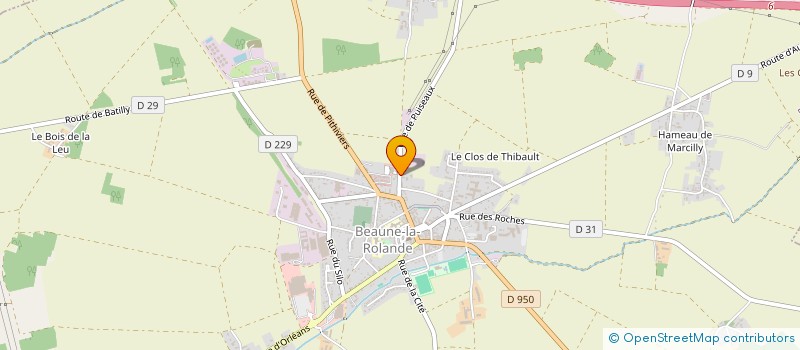 localisation de l'entreprise ENTREPRISE BOUGREAU à BEAUNE-LA-ROLANDE