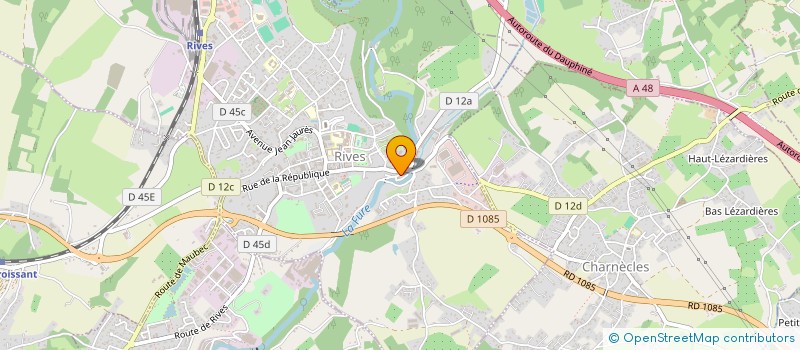 localisation de l'entreprise ENTREPRISE BOUJARD ET FILS  RIVES